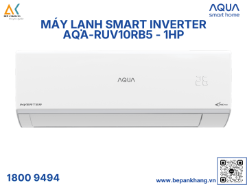 Máy lạnh AQUA Smart inverter AQA-RUV10RB5 - 1HP